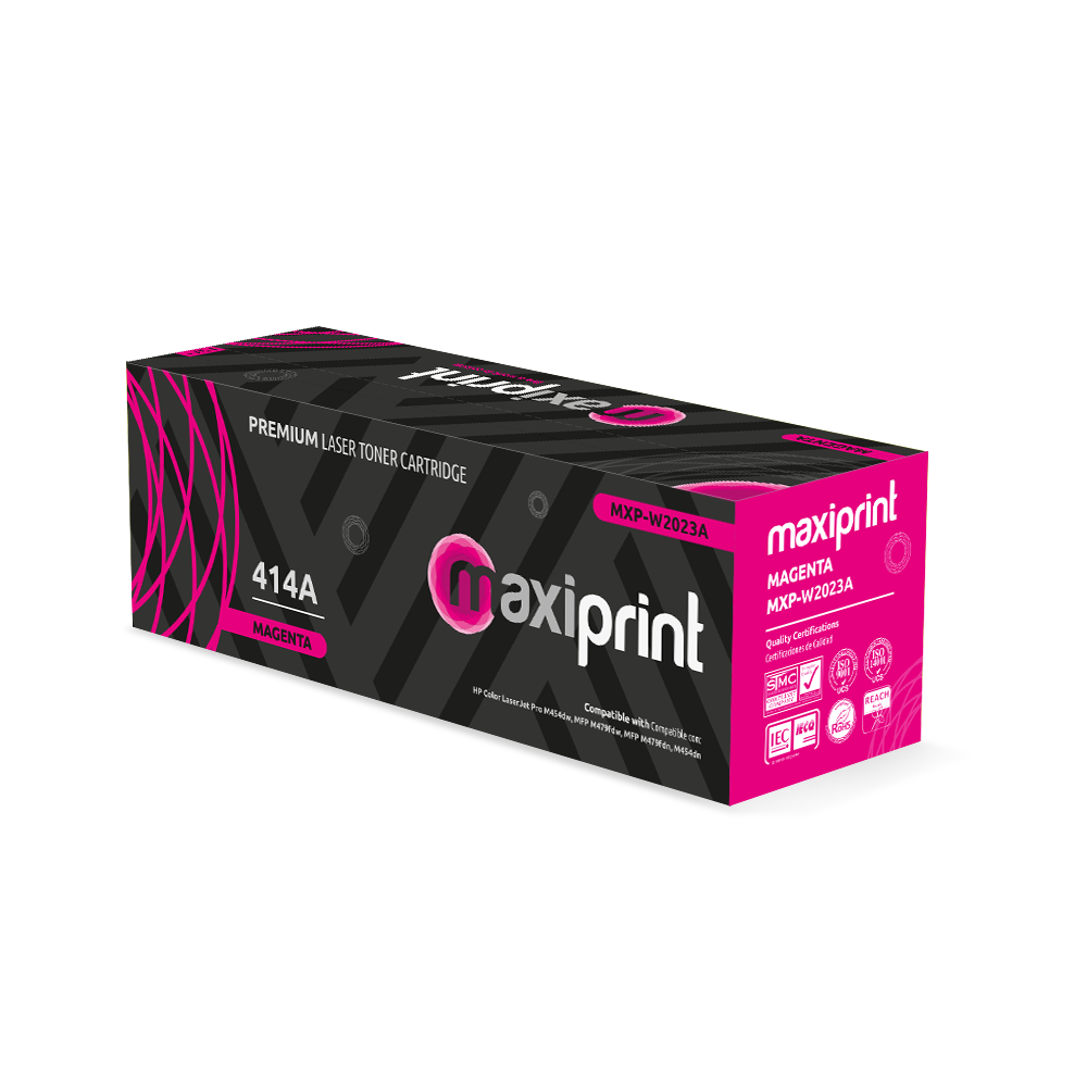 Cartucho de Toner Maxiprint Compatible con HP W2023A 414A magenta (C/Chip)