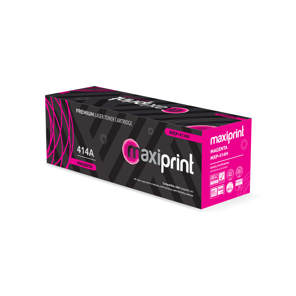 Cartucho de Toner Maxiprint Compatible con HP W2023A 414A magenta (C/Chip)
