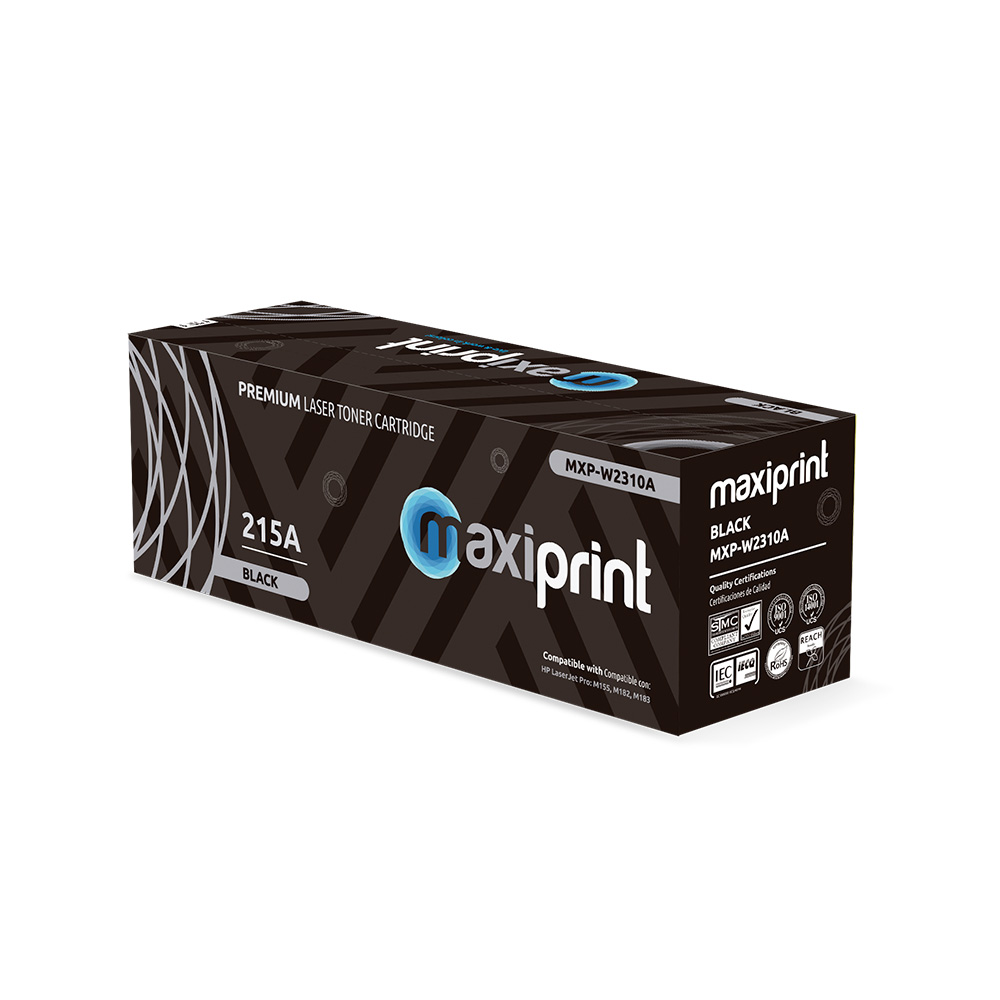 Cartucho de Toner Maxiprint Compatible con HP W2310A 215A negro (C/Chip)