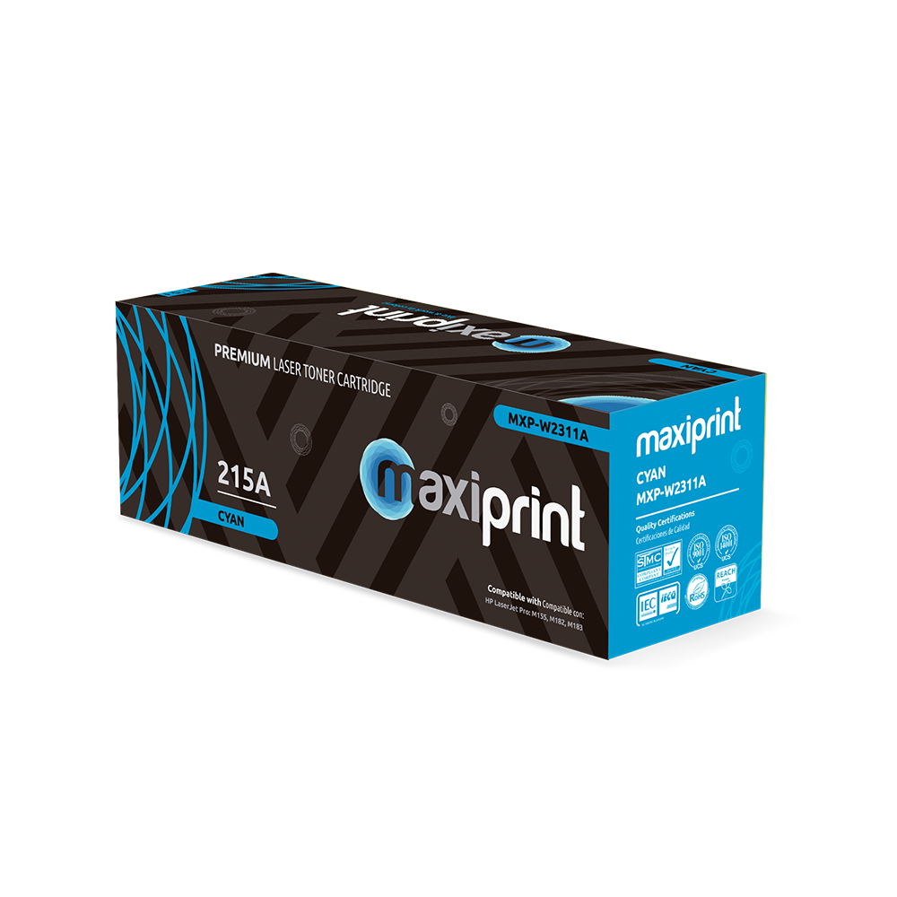 Cartucho de Toner Maxiprint Compatible con HP W2311A 215A Cian (C/Chip)