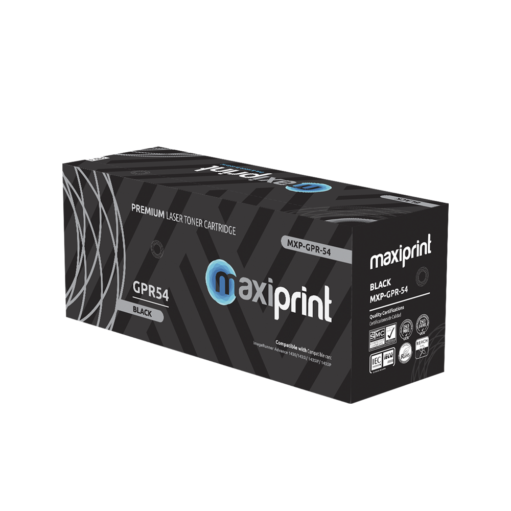 Cartucho de Toner Maxiprint Compatible con Canon GPR 54 negro