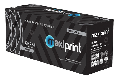 Cartucho de Toner Maxiprint Compatible con Canon GPR 54 negro