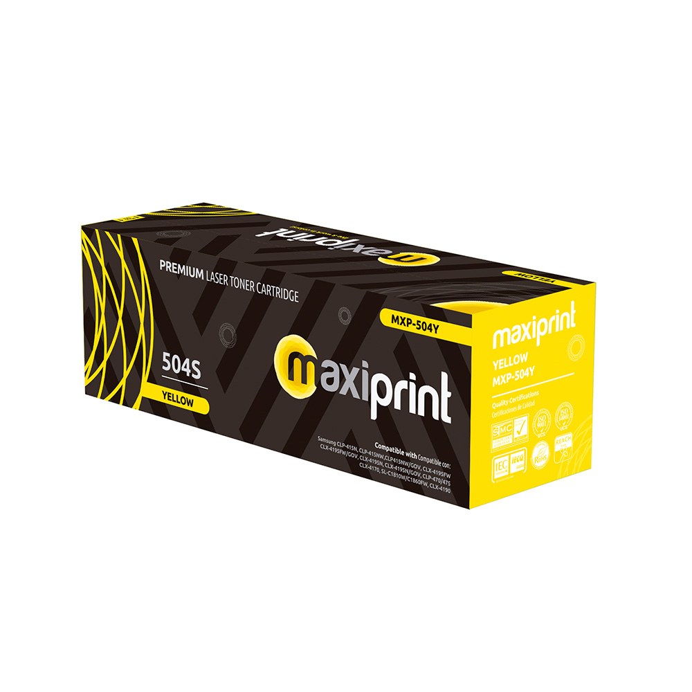 Cartucho de Toner Maxiprint Compatible con Samsung CLT-Y504S amarillo