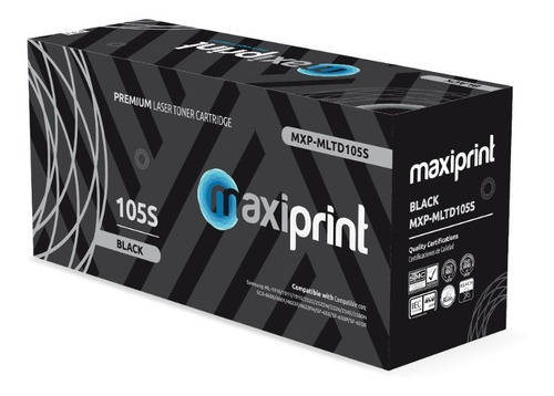 Cartucho de Toner Maxiprint Compatible con Samsung MLTD105S negro