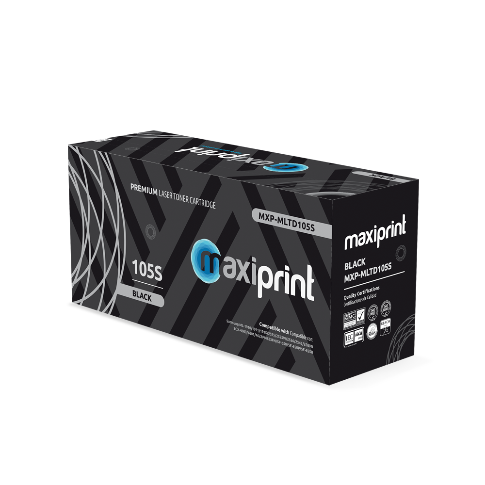 Cartucho de Toner Maxiprint Compatible con Samsung MLTD105S negro