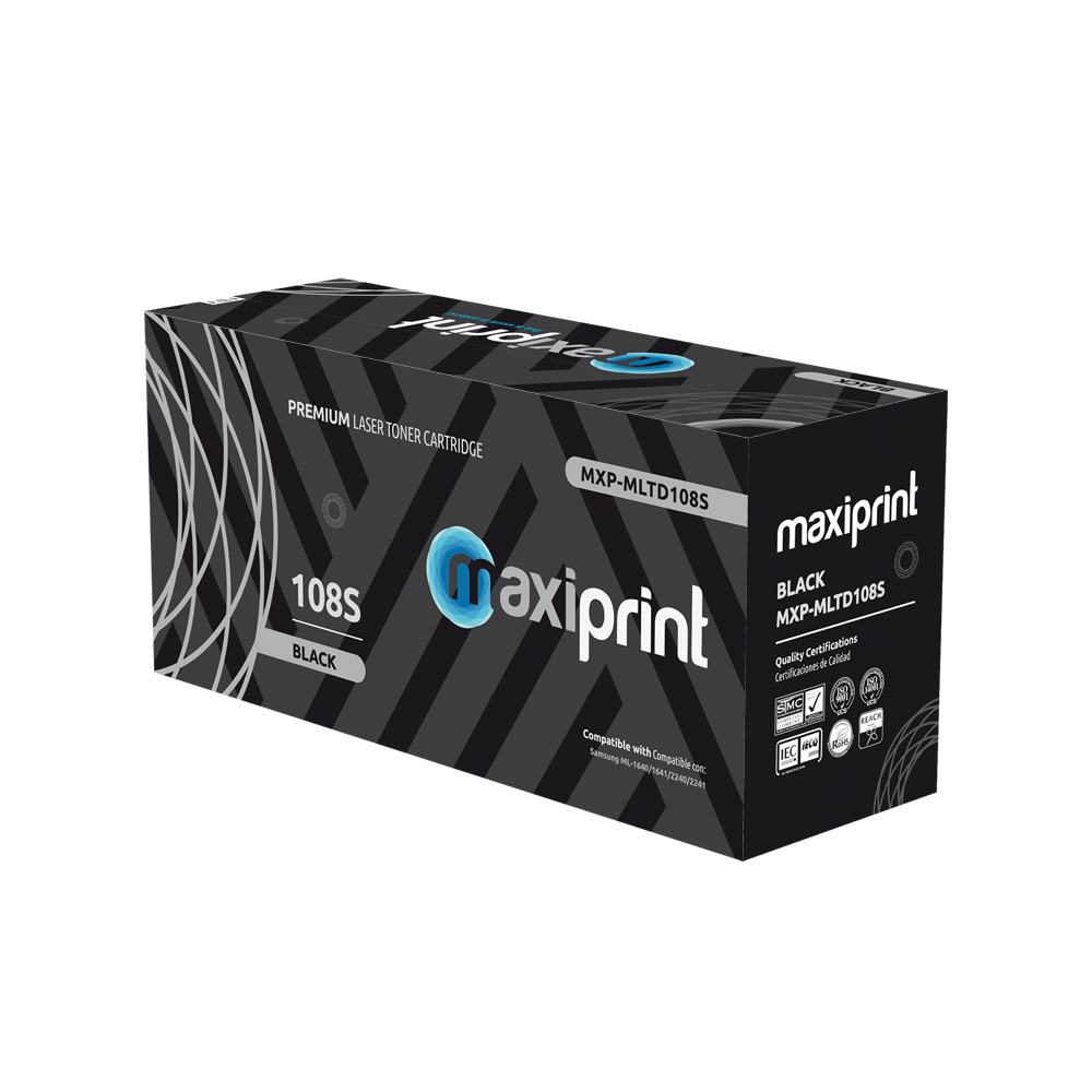 Cartucho de Toner Maxiprint Compatible con Samsung MLTD108S negro