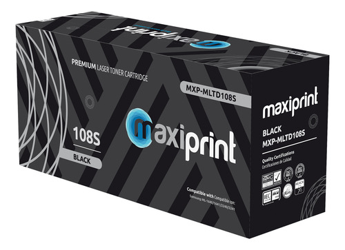 Cartucho de Toner Maxiprint Compatible con Samsung MLTD108S negro