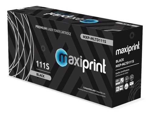 Cartucho de Toner Maxiprint Compatible con Samsung MLTD111S negro