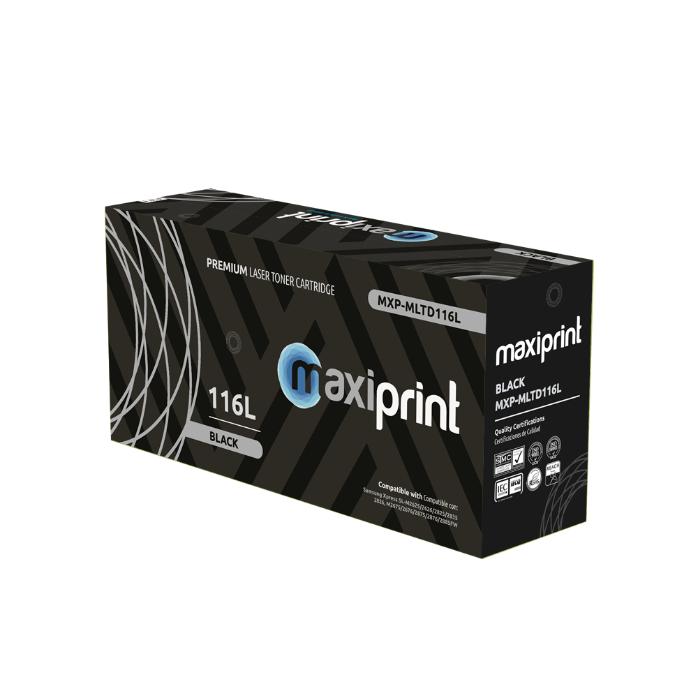 Cartucho de Toner Maxiprint Compatible con Samsung MLTD116L negro