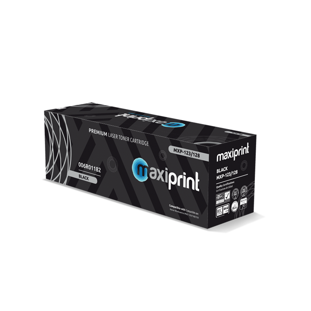 Cartucho de Toner Maxiprint Compatible con Xerox 123/128 006R01182 negro