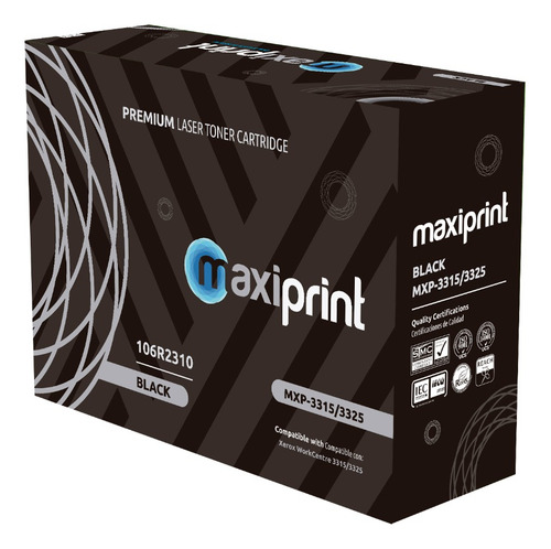 Cartucho de Toner Maxiprint Compatible con Xerox 3315/3325 106R02310 negro