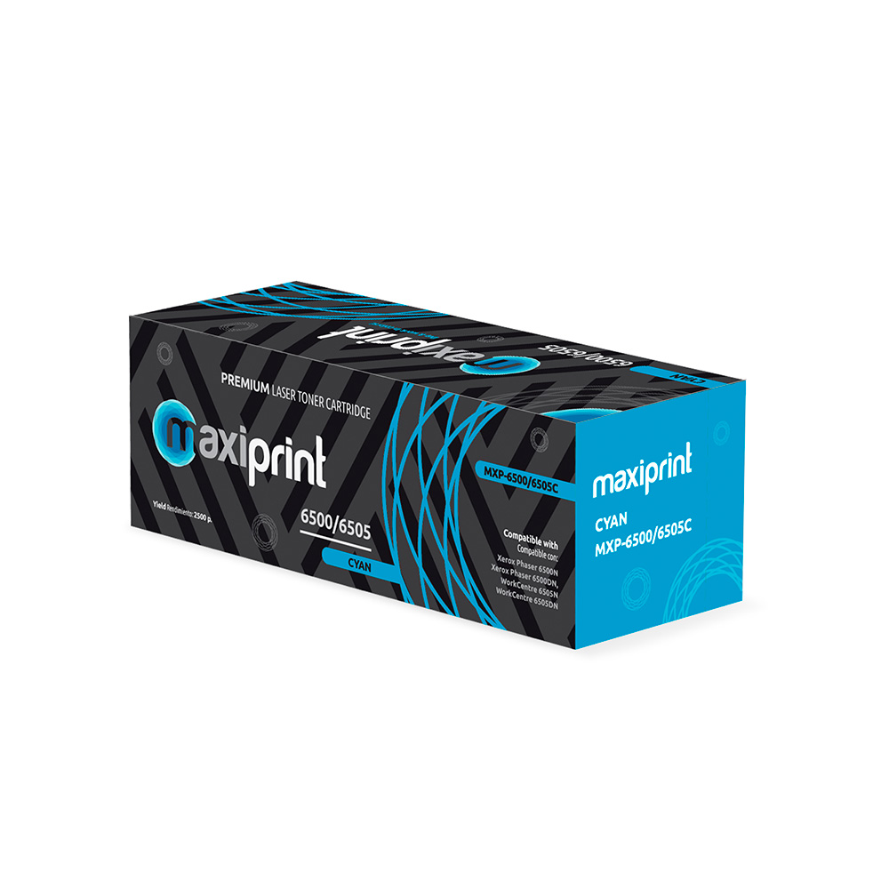 Cartucho de Toner Maxiprint Compatible con Xerox 106R01601 6500/6505 cian
