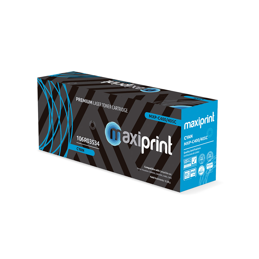 Cartucho de Toner Maxiprint Compatible con Xerox 106R03535 C400/C405 Cyan