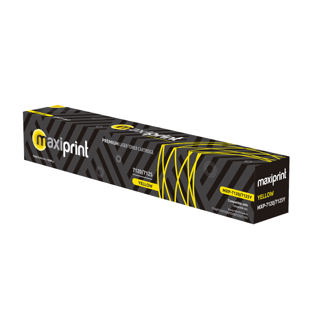Cartucho de Toner Maxiprint Compatible con Xerox 6R01462 7120/7125 amarillo