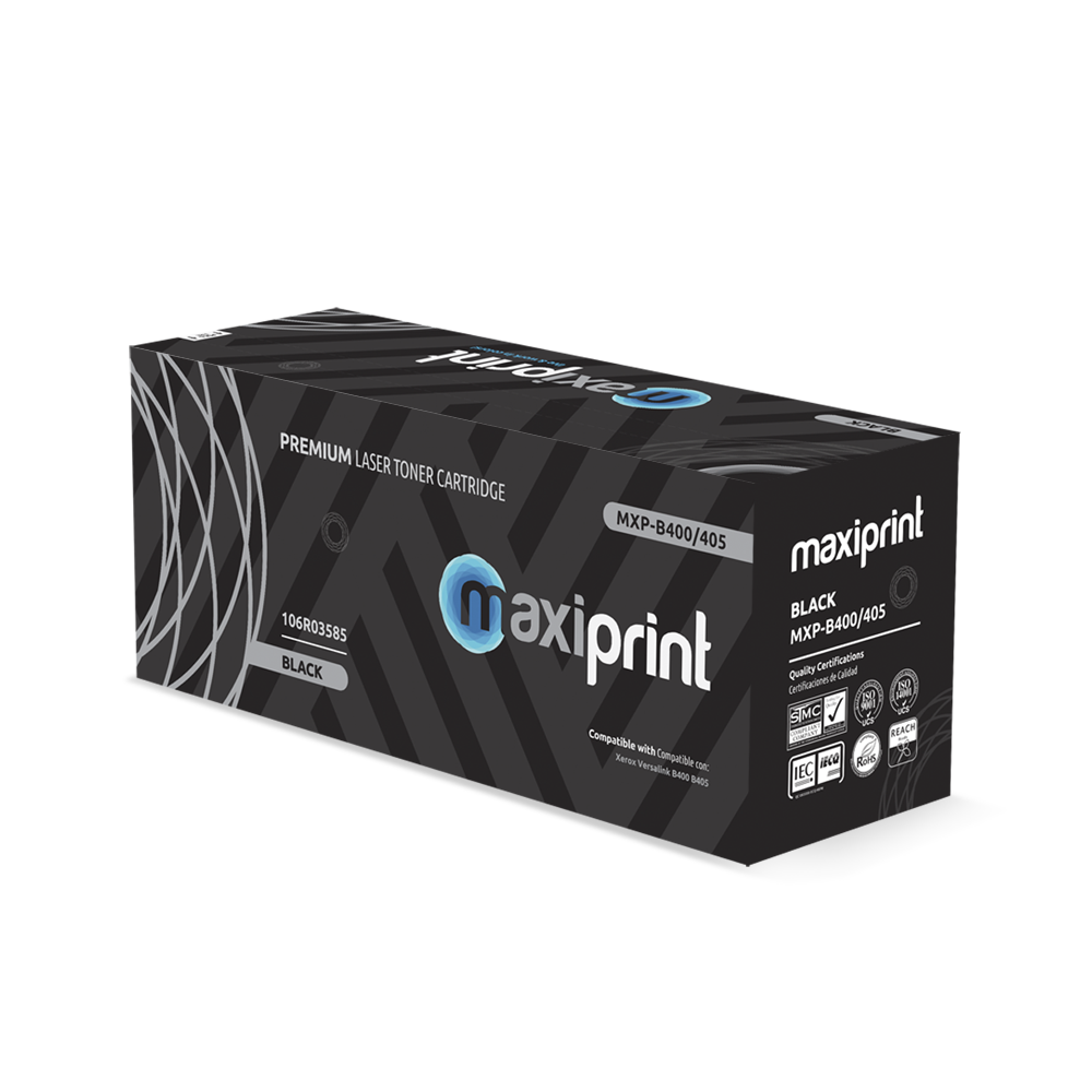 Cartucho de Toner Maxiprint Compatible con Xerox B400/B405 106R03585 negro