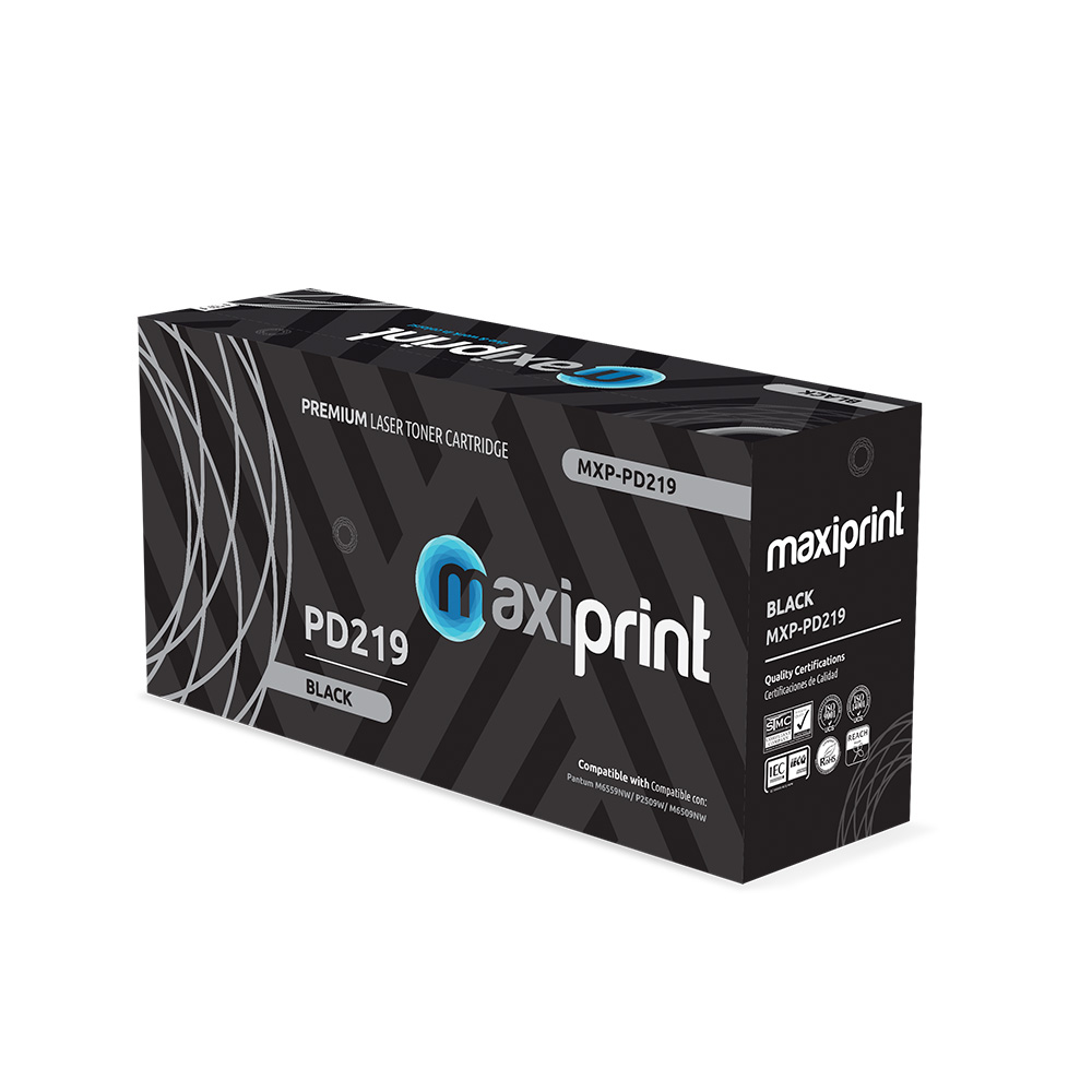 Cartucho de Toner Maxiprint Compatible con Pantum PD219 negro