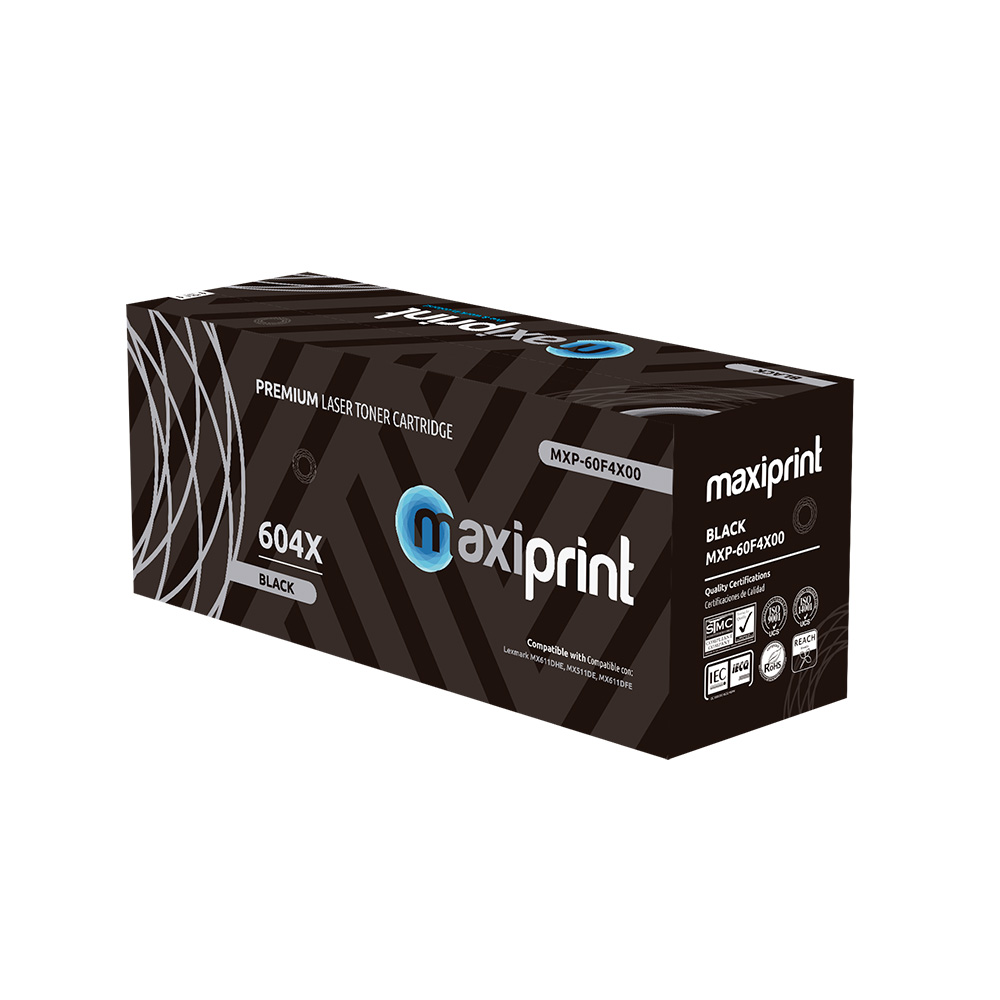 Cartucho de Toner Maxiprint Compatible con Lexmark 60F4X00 negro