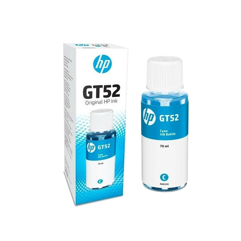 Botella de Tinta para Refill HP GT52 Cian 70ml