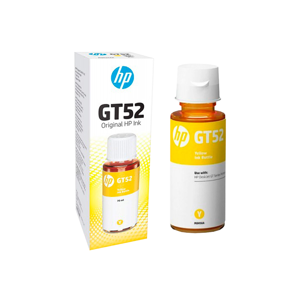 Botella de Tinta para Refill HP GT52 Amarillo 70ml