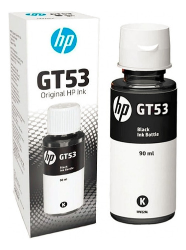 Botella de Tinta para Refill HP GT53 Negro 90ml