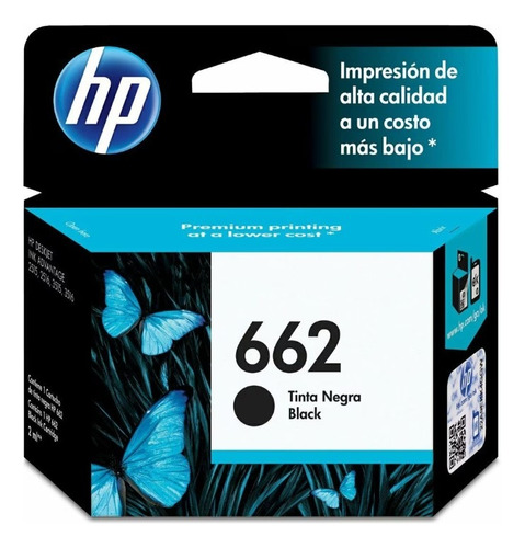 Cartucho de tinta HP 662 Negro