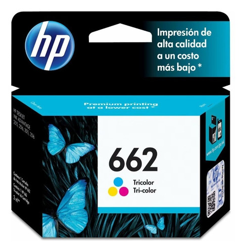 Cartucho de tinta HP 662 Tricolor