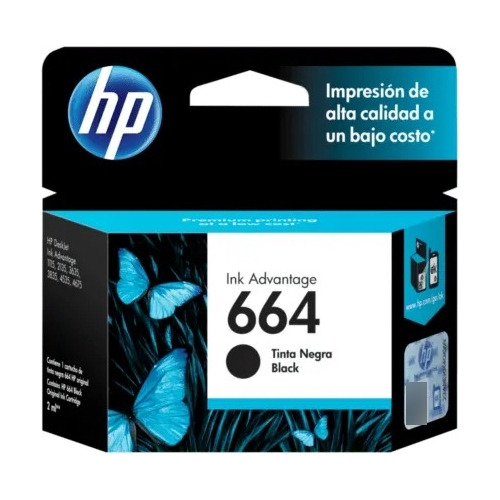 Cartucho de tinta HP 664 Negro