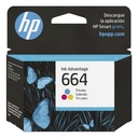 Cartucho de tinta HP 664 Tricolor