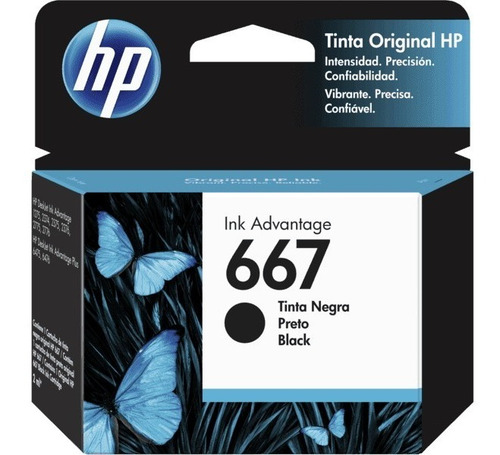 Cartucho de tinta HP 667 Negro
