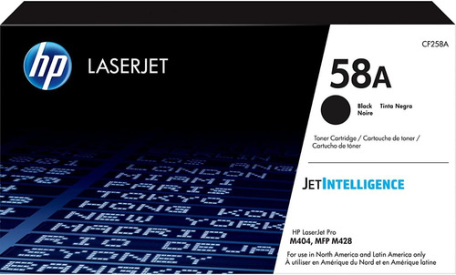 Cartucho de Toner HP CF258A serie 58A Negro