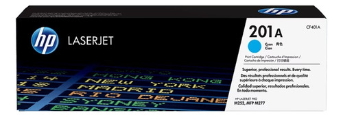 Cartucho de Toner HP CF401A serie 201A Cian