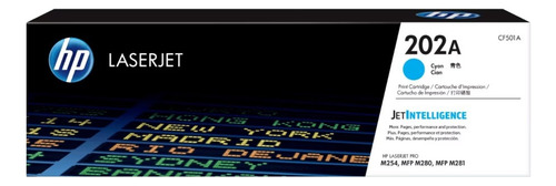 Cartucho de Toner HP CF501A serie 202A Cian