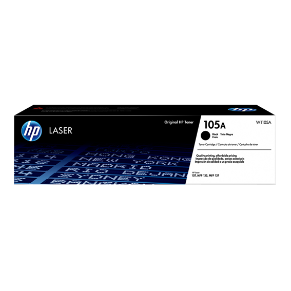 Cartucho de Toner HP W1105A Original serie 105A Negro