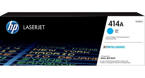 Cartucho de Toner HP W2021A serie 414A Cian