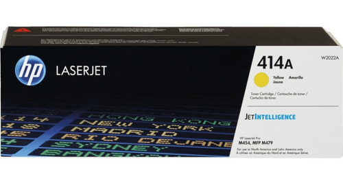 Cartucho de Toner HP W2022A serie 414A Amarillo
