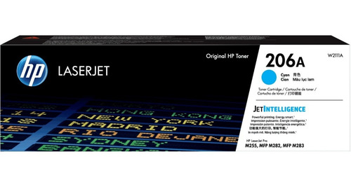 Cartucho de Toner HP W2111A serie 206A Cian