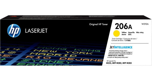 Cartucho de Toner HP W2112A serie 206A Amarillo
