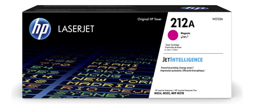 Cartucho de Toner HP W2123A serie 212A Magenta
