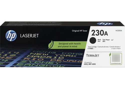 Cartucho de Toner HP W2300A serie 230A Negro