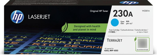 Cartucho de Toner HP W2301A serie 230A Cian