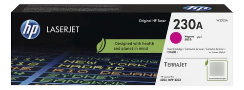 Cartucho de Toner HP W2303A serie 230A Magenta