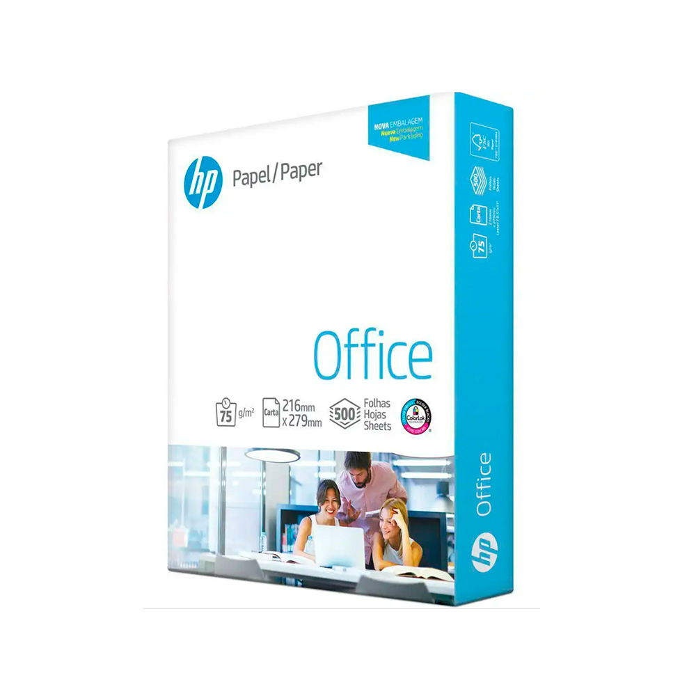 Caja de Papel Bond Hp Tamaño Carta 75g (10 resmas)