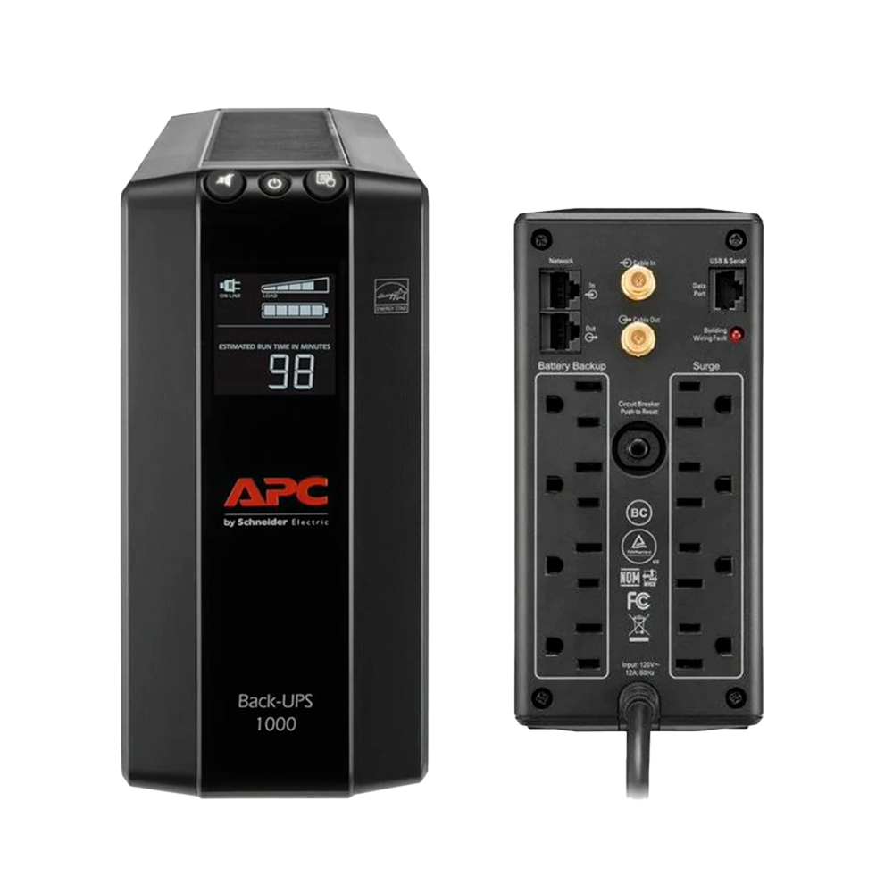 UPS APC BX1000M-LM60 1000VA 600W 8 Salidas
