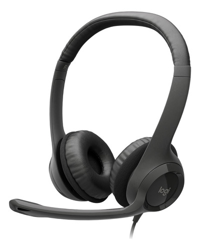 Auricular Cableado Logitech H390 - Negro - Diadema 2 orejas - 981-00001