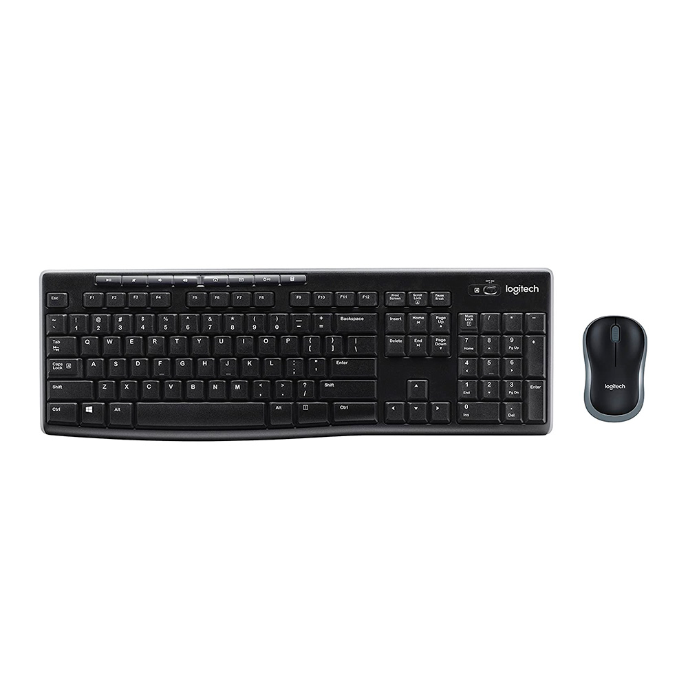 Combo Teclado + Mouse Logitech MK270 Inalámbrico Negro en Español