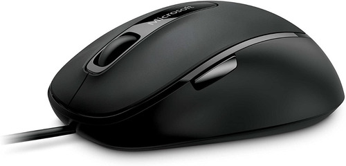 Mouse Óptico Cableado Microsoft Negro 4EH-00004