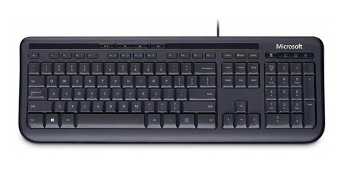 Teclado Microsoft Keyboard 600 Cableado USB Negro en Español - ANB-00004