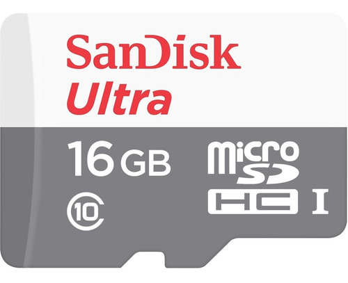 Memoria MicroSD SanDisk Ultra 16GB 80 MB/s Clase 10/w