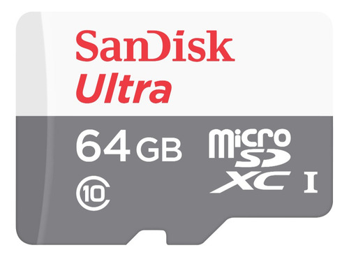 Memoria MicroSD SanDisk Ultra 64GB 100 MB/s Clase 10/w