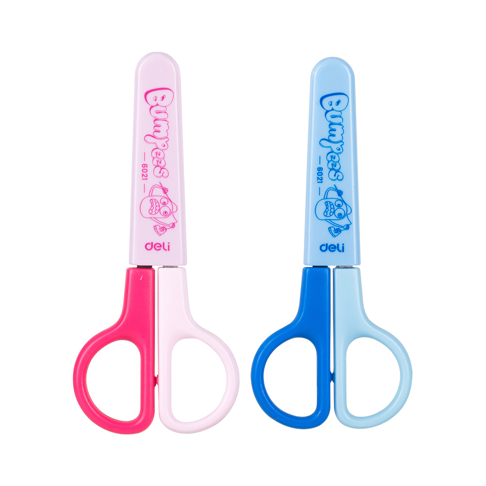 Tijera Escolar cuchilla de acero +3 años Bumpees Deli c/funda *UMV-Inner de 12und surtidos*
